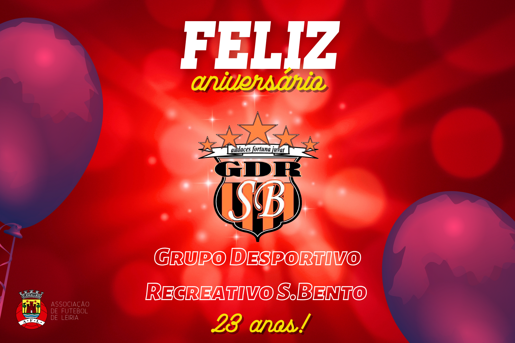 Grupo Desportivo Recreativo S. Bento está de parabéns!